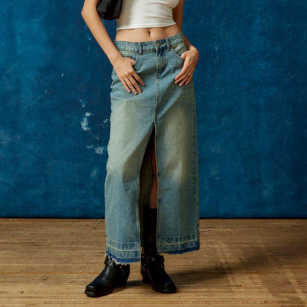 Urban Outfitters Maxi Denim Skirt